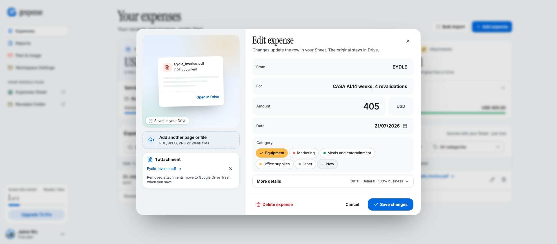 Gexpense screenshot 5 of 5